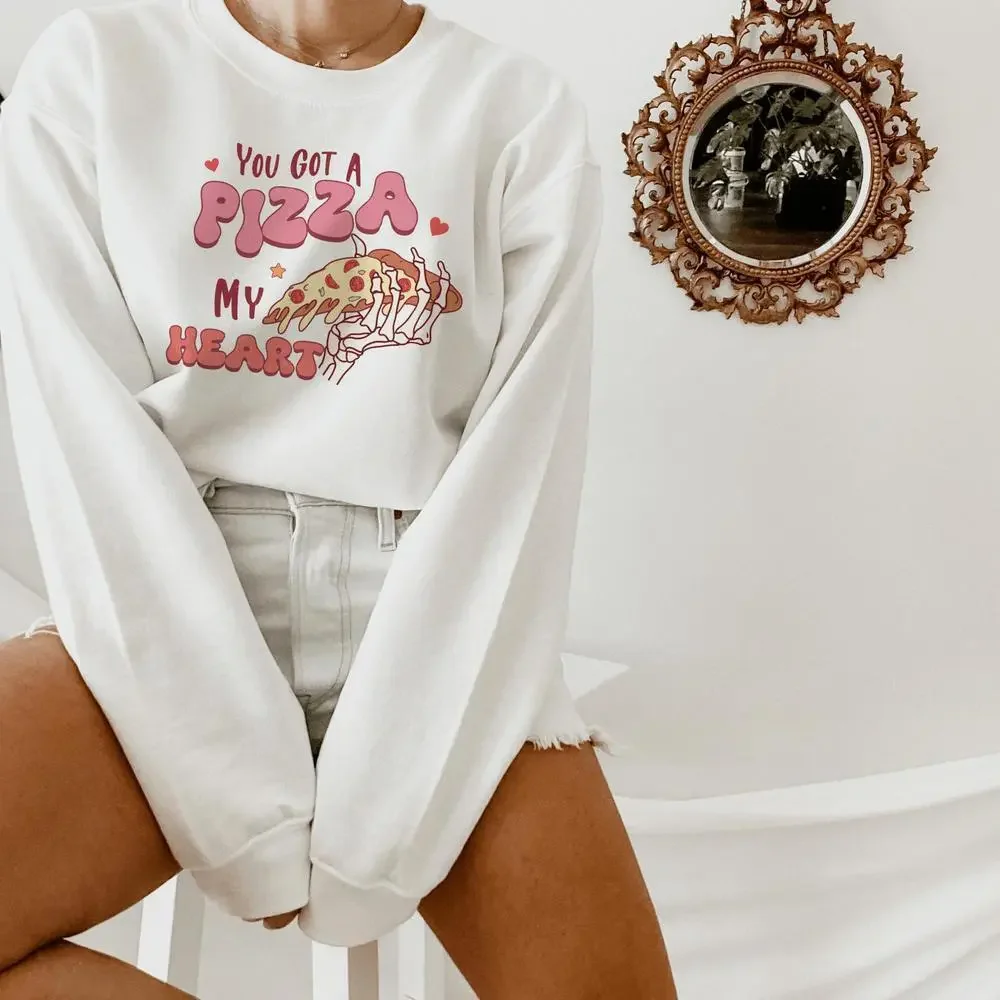 Foodie Love 'You Got a Pizza My Heart' Sweatshirt - Picture 6 of 8